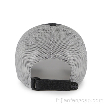 Casquette de baseball vierge melton et mesh